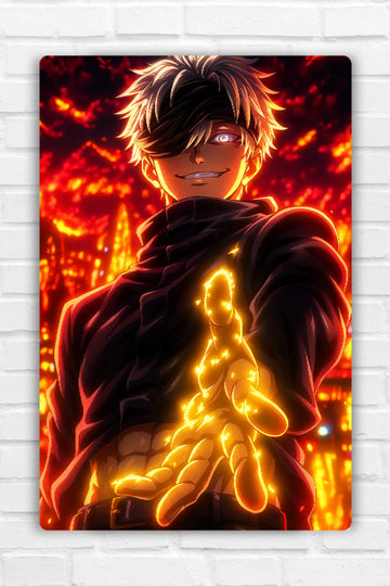 Gojo Satoru - Limitless Power | Premium Metal Poster 05