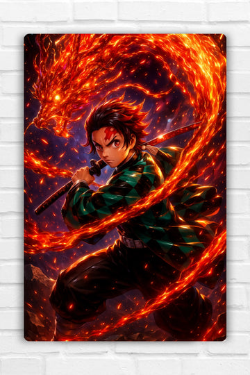 Tanziro Anime Metal Poster 05