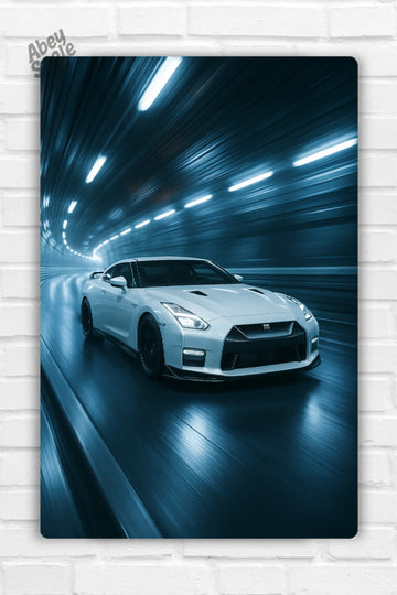 Nisaan GT-R Car Metal Poster 002