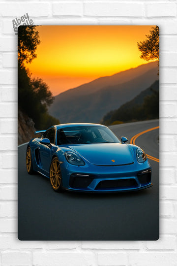 Porche 911 Car Metal Poster 001