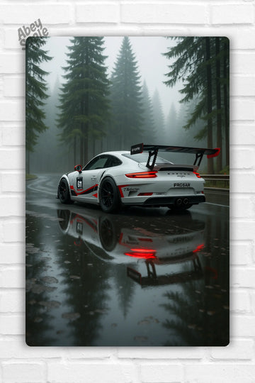 Porsche 911 Car Metal Poster