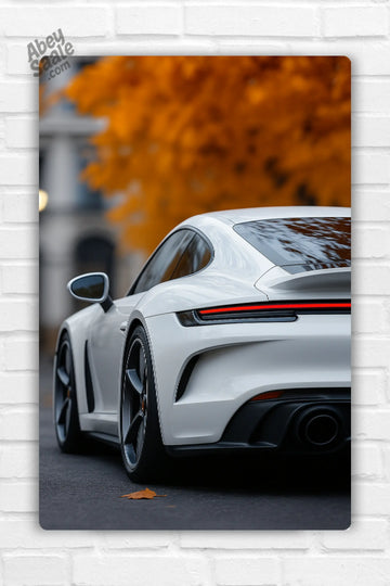 Porsche 911 Classic Car Metal Poster