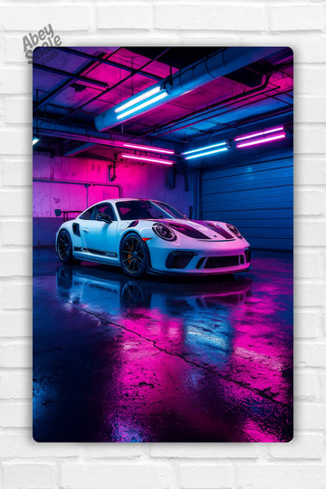 Porche 911 Car Metal Poster 03