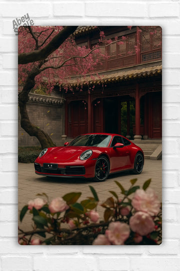 Porche 911 Car Metal Poster 002
