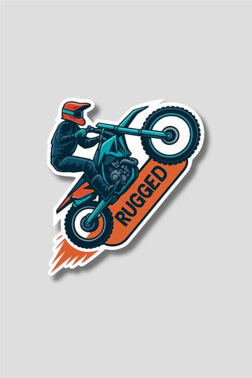 Rugged Rider Sticker