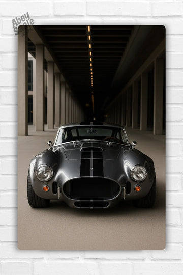 Shelby Cobra Classic Amerian Sports Car Metal Poster