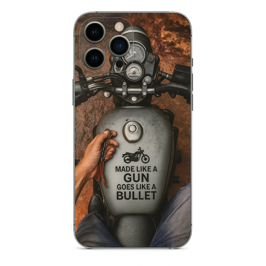 Made like a gun goes like a bullet Bike Mobile Skin 1029