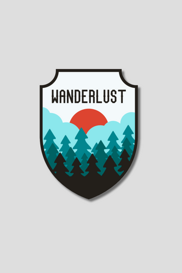Wanderlust Travel Sticker