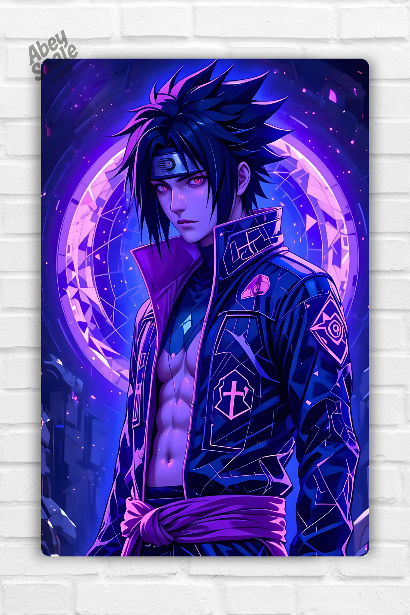 Sasuke Anime Metal Poster 002