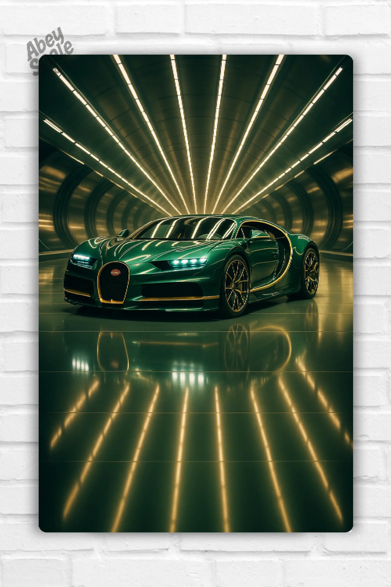 Bugatti Chiron Car Metal Poster 001