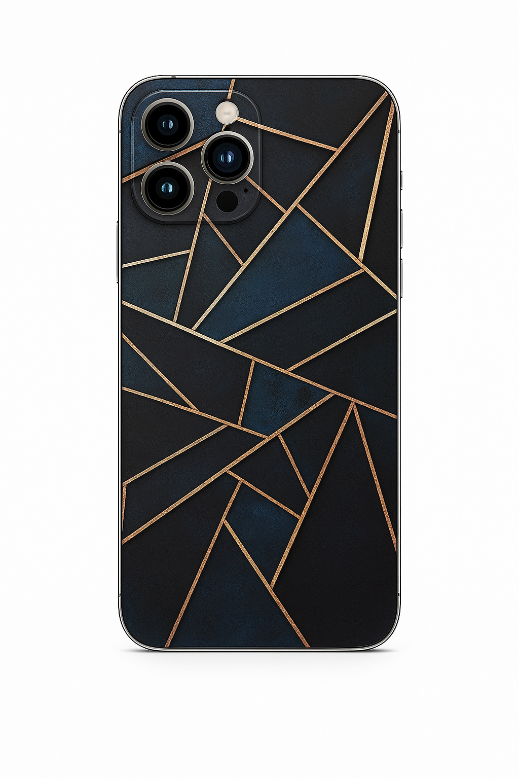 Blue & Grey Abstract Mobile Skin 1437
