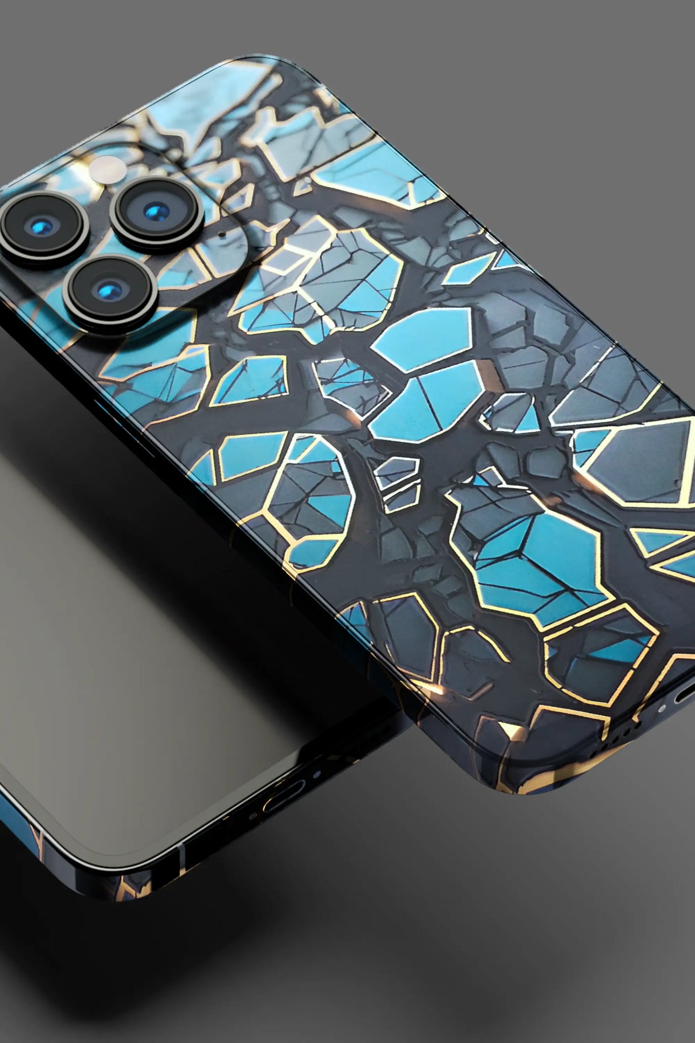Blue Abstract Mobile Skin 2719