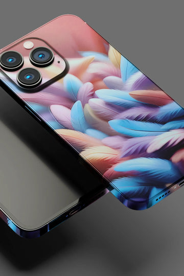 Colorful feathers Mobile Skin 2346
