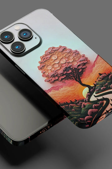 3D Flower Design Mobile Skin 2617