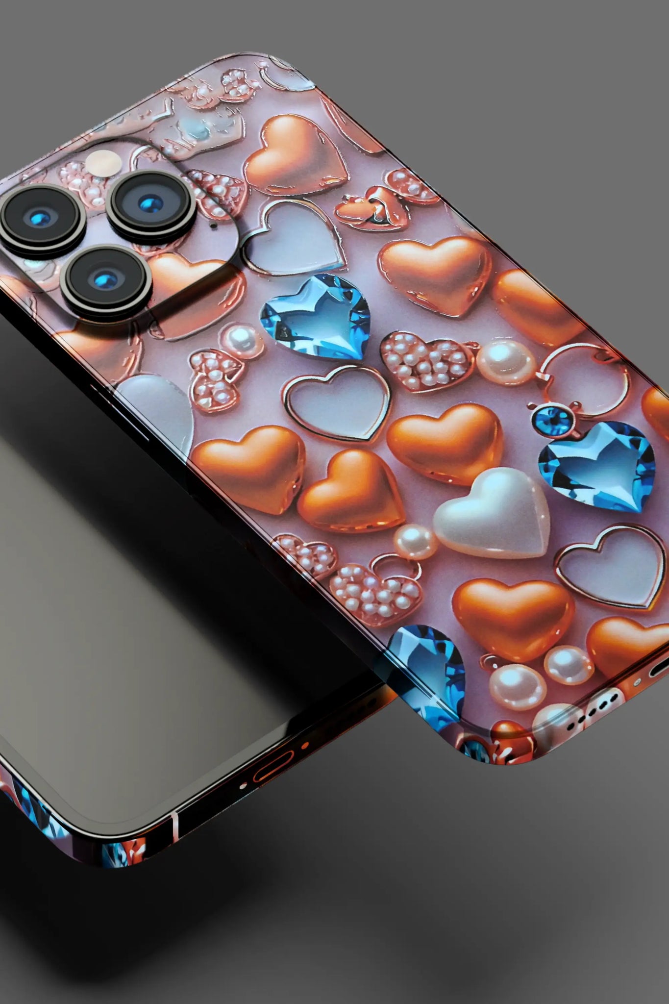 Diamond Heart Mobile Skin 1148