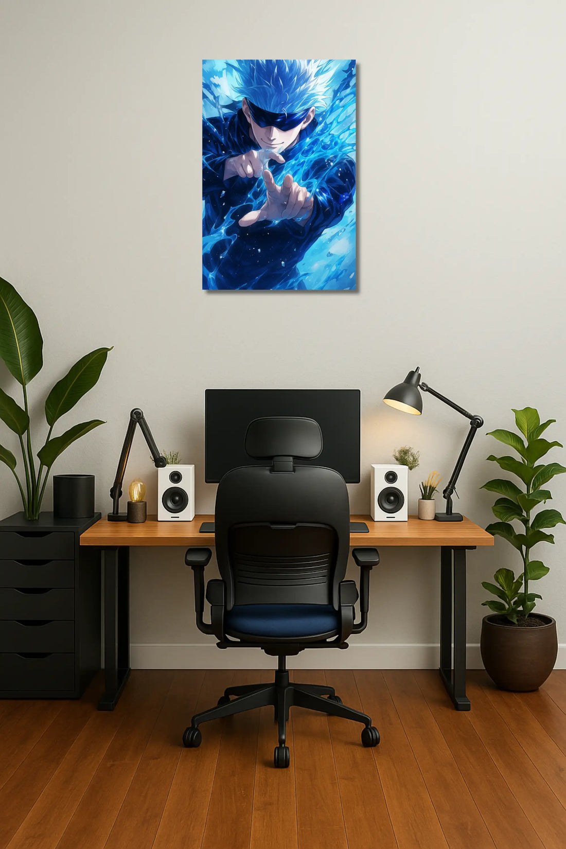 Gojo Anime Metal Poster 001