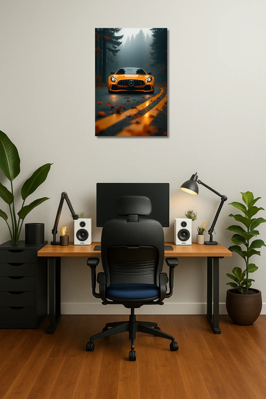 Mercedes-AMG GT Car Metal Poster