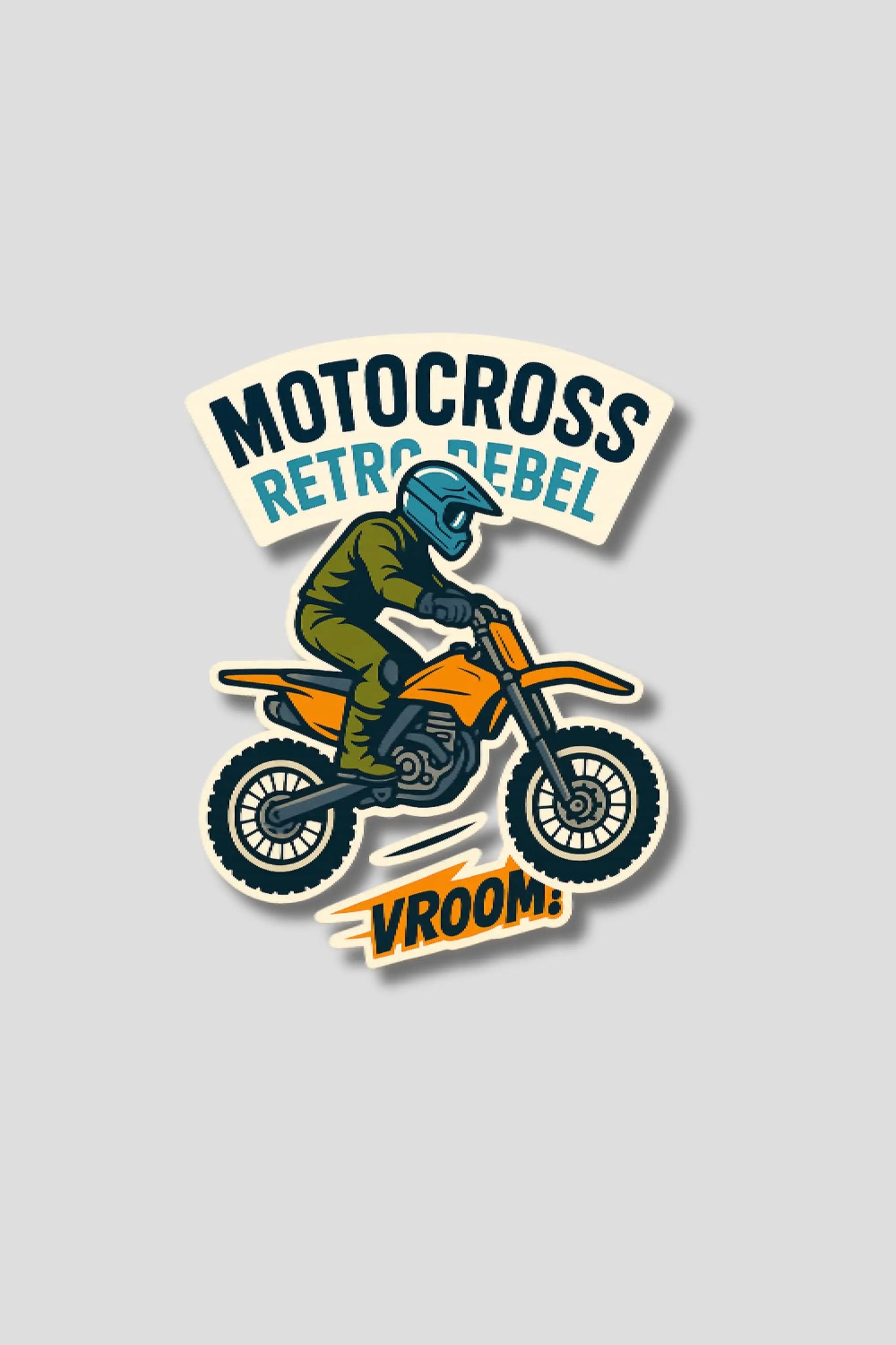 Motocross Rider Sticker