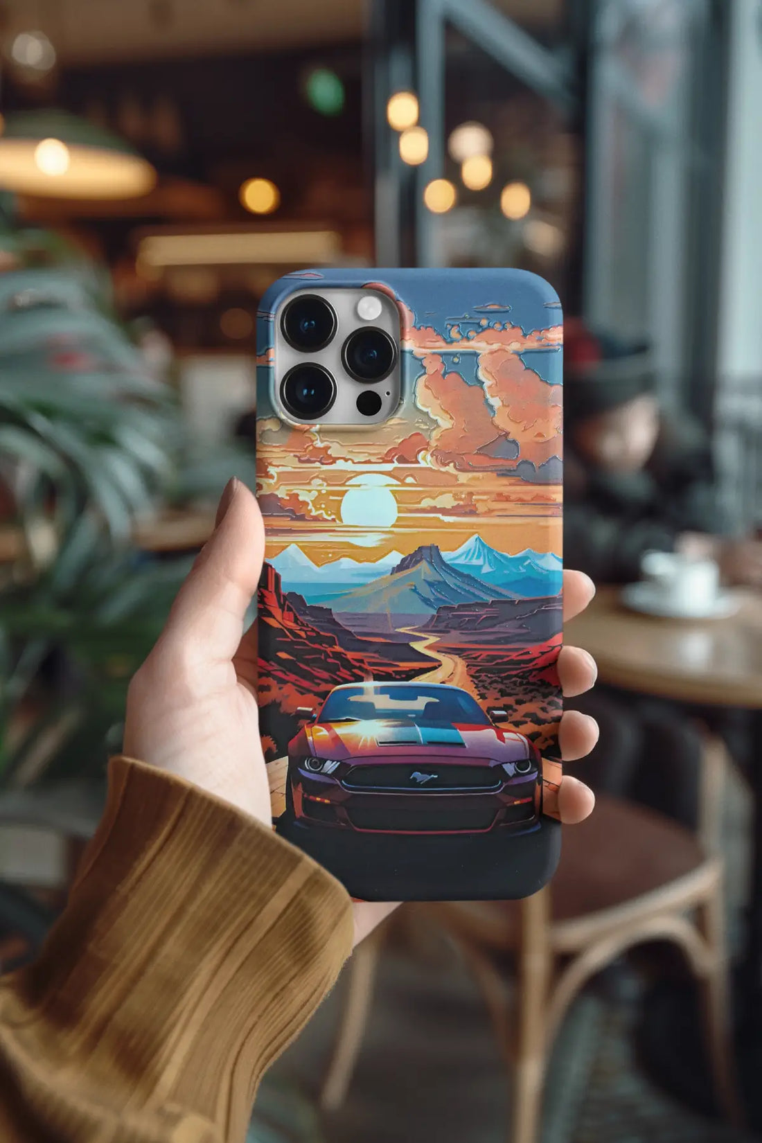 Sport Car with Sunset Mobile Skin 2134