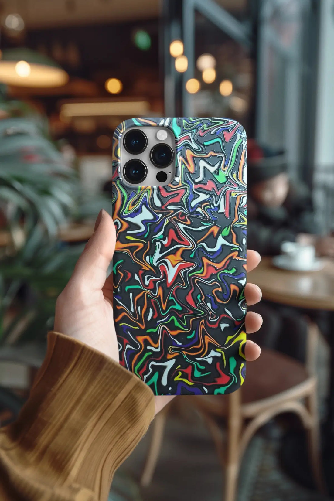 Colorful Zig Zag Mobile Skin 2429