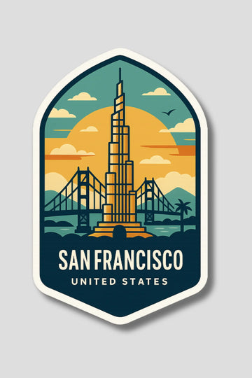 San Francisco US Sticker