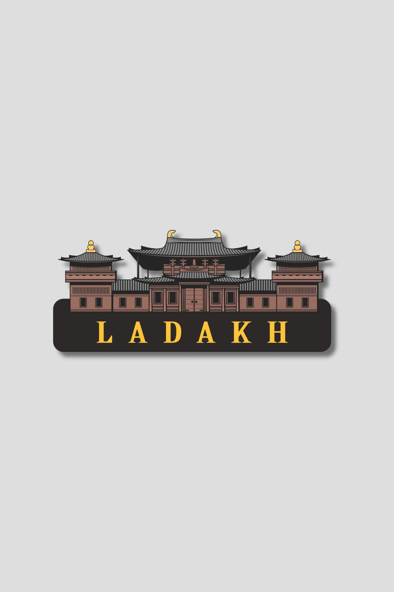 Chinese Temple Ladakh Sticker