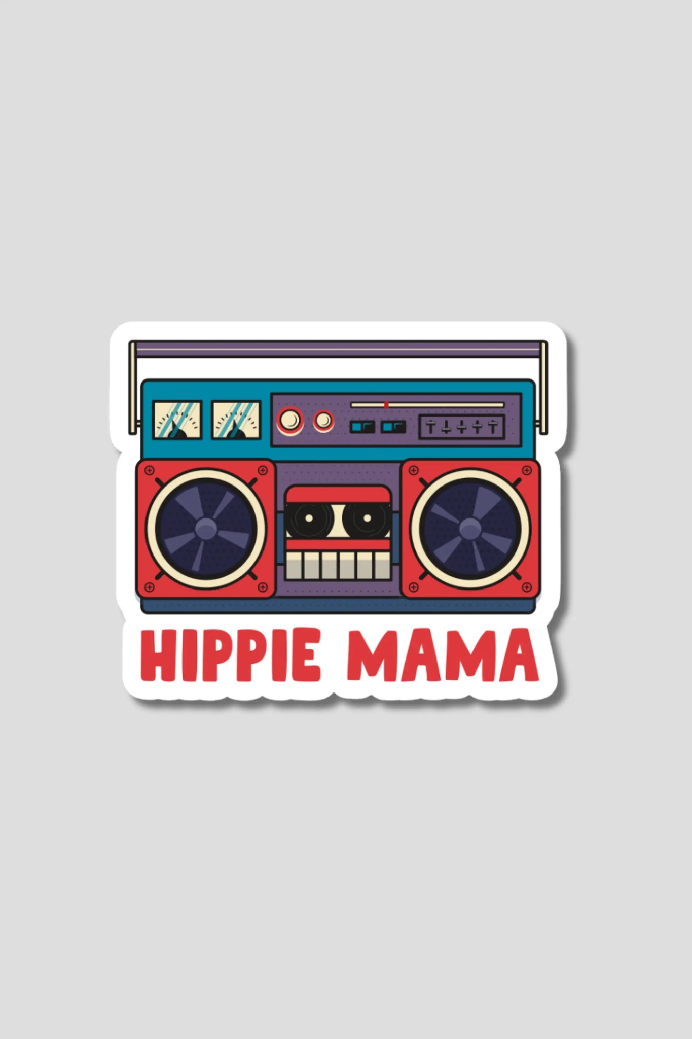 Retro Boombox Sticker