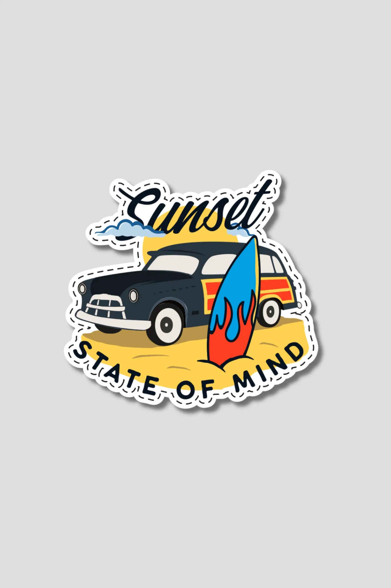 Sunset - State of mind Sticker