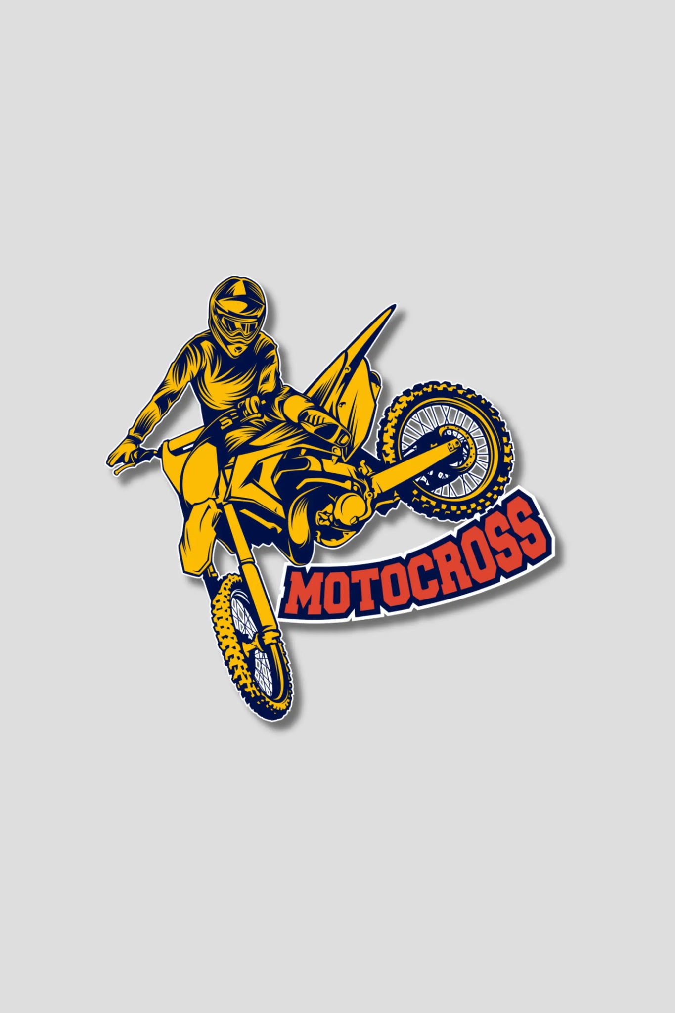 Motocross Rider Sticker