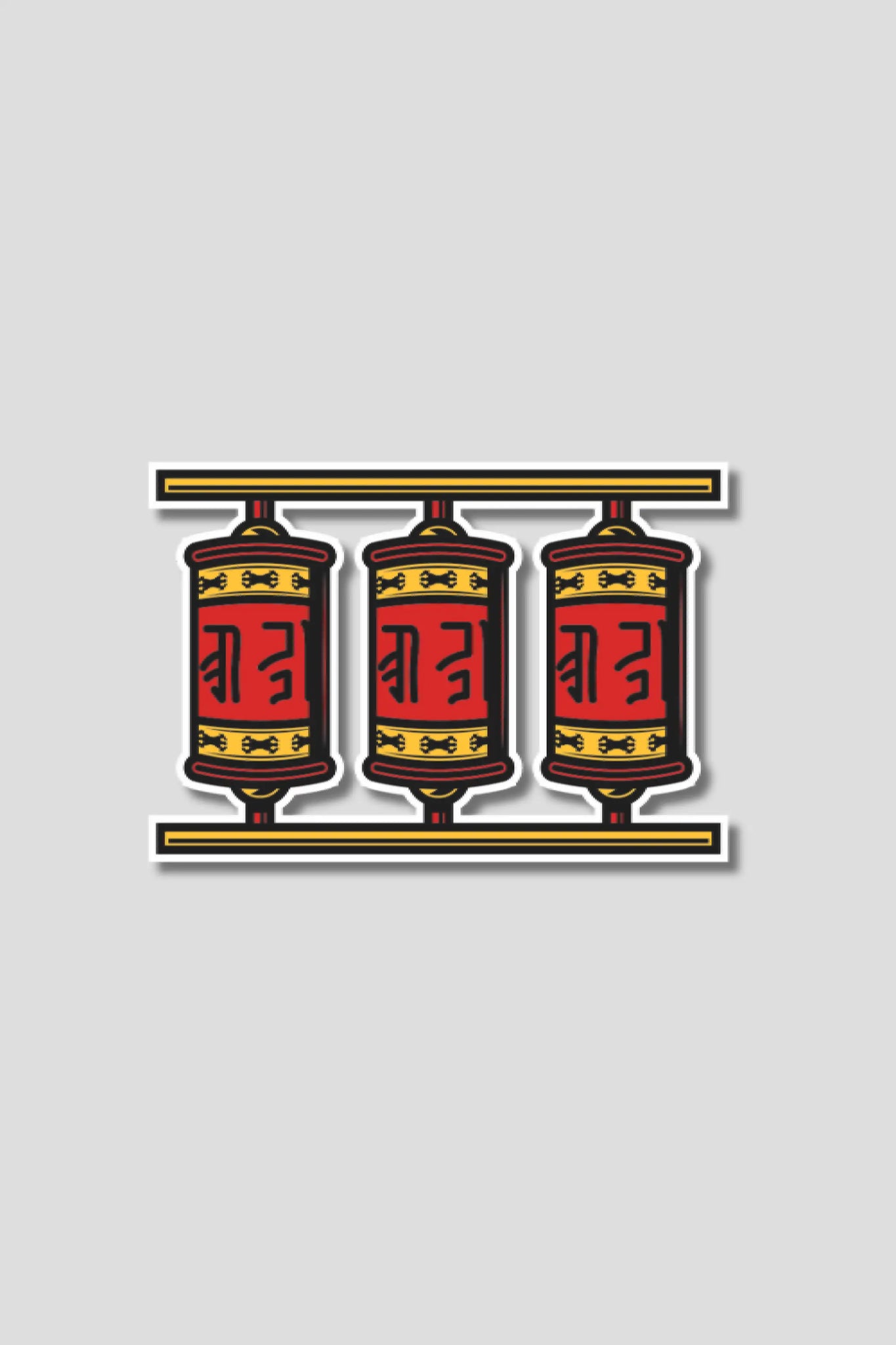 Tibetan Prayer Wheel Sticker