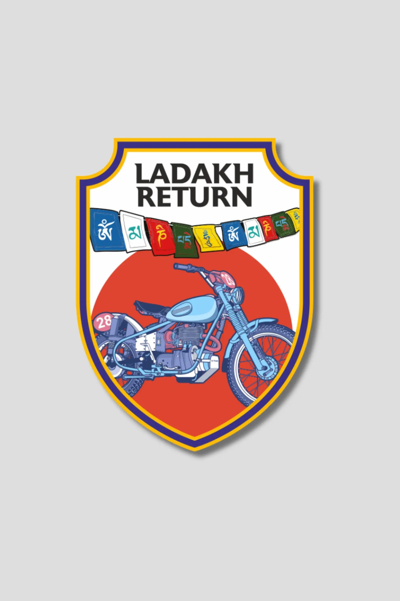 Ladakh Return Sticker