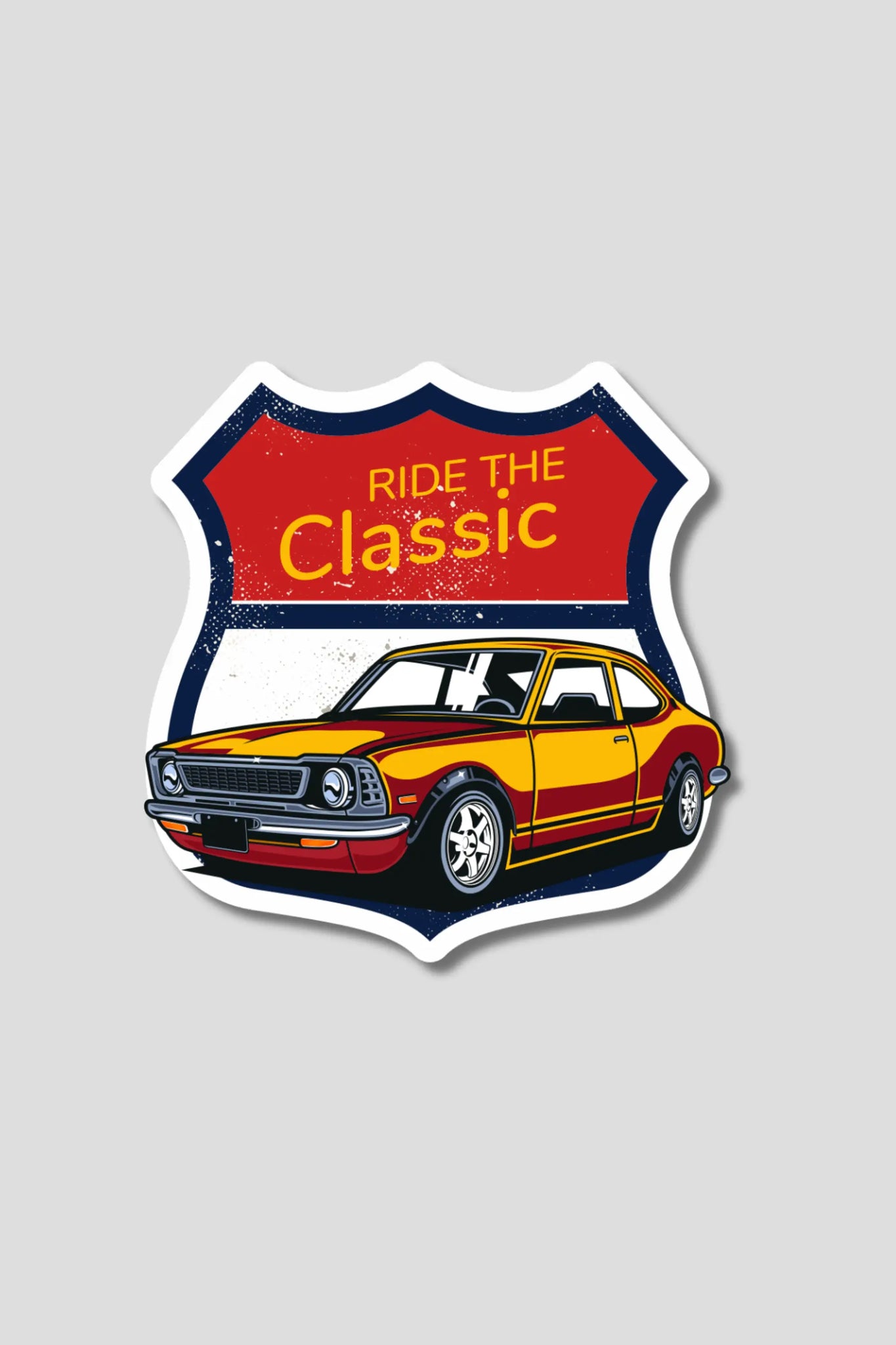 Ride The Classic Car Sticker