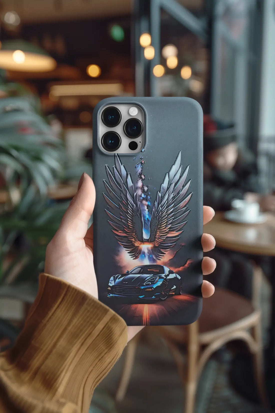 Car with Angel wing Mobile Skin 1319