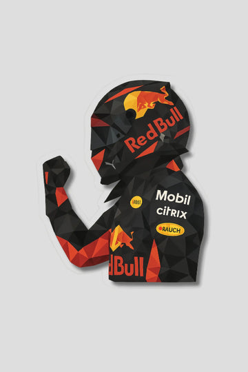 Formula 1 Driver wearing Helmet Sticker