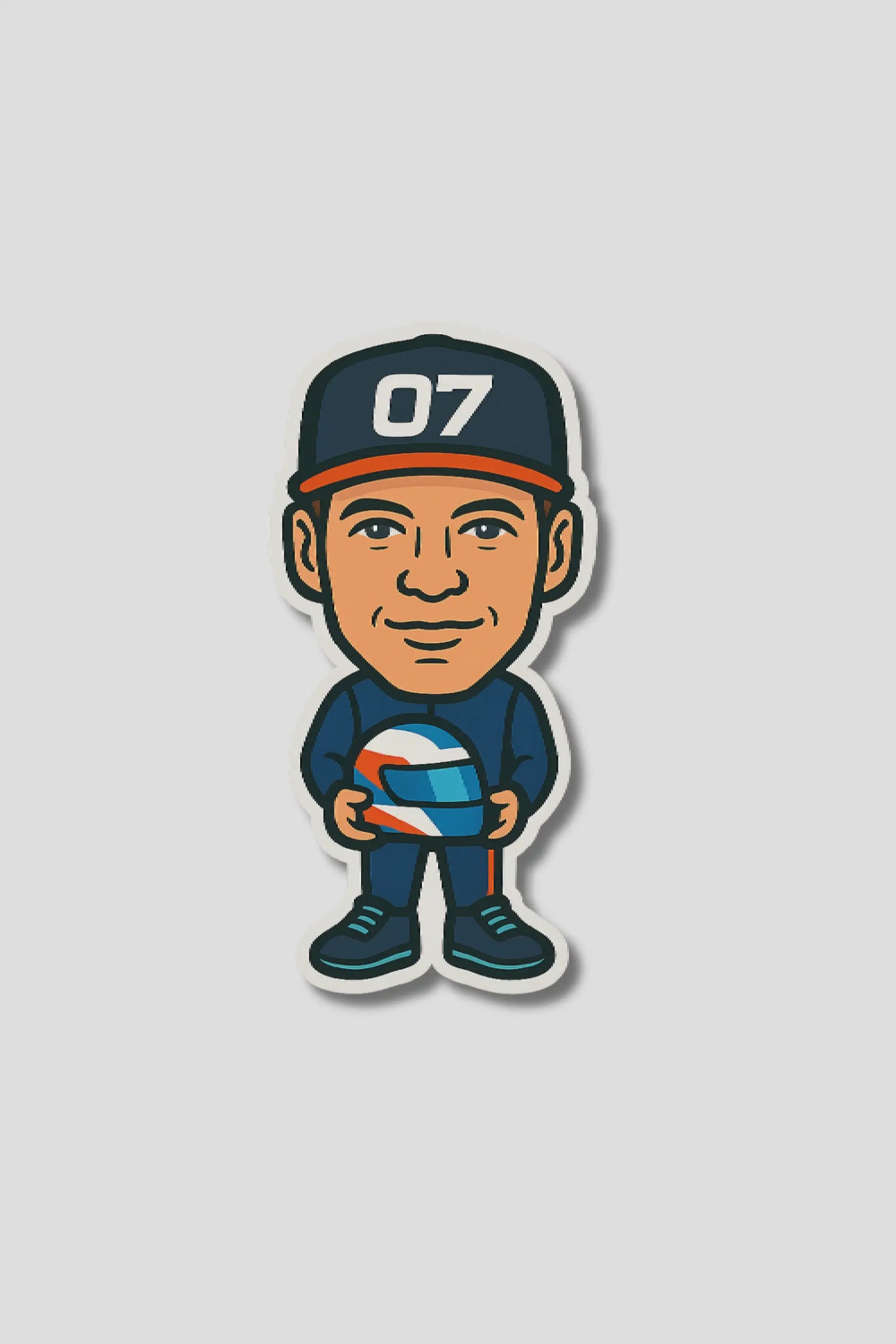 Chibbi Formula 1 Driver Sticker