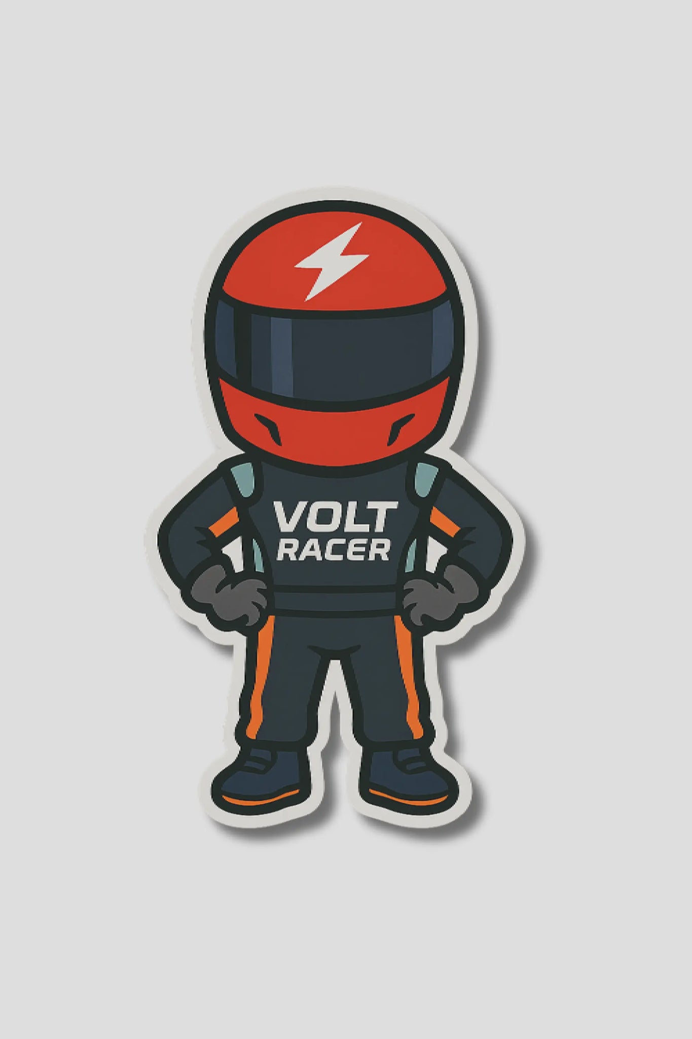 Formula 1 Racing Car Driver Sticker