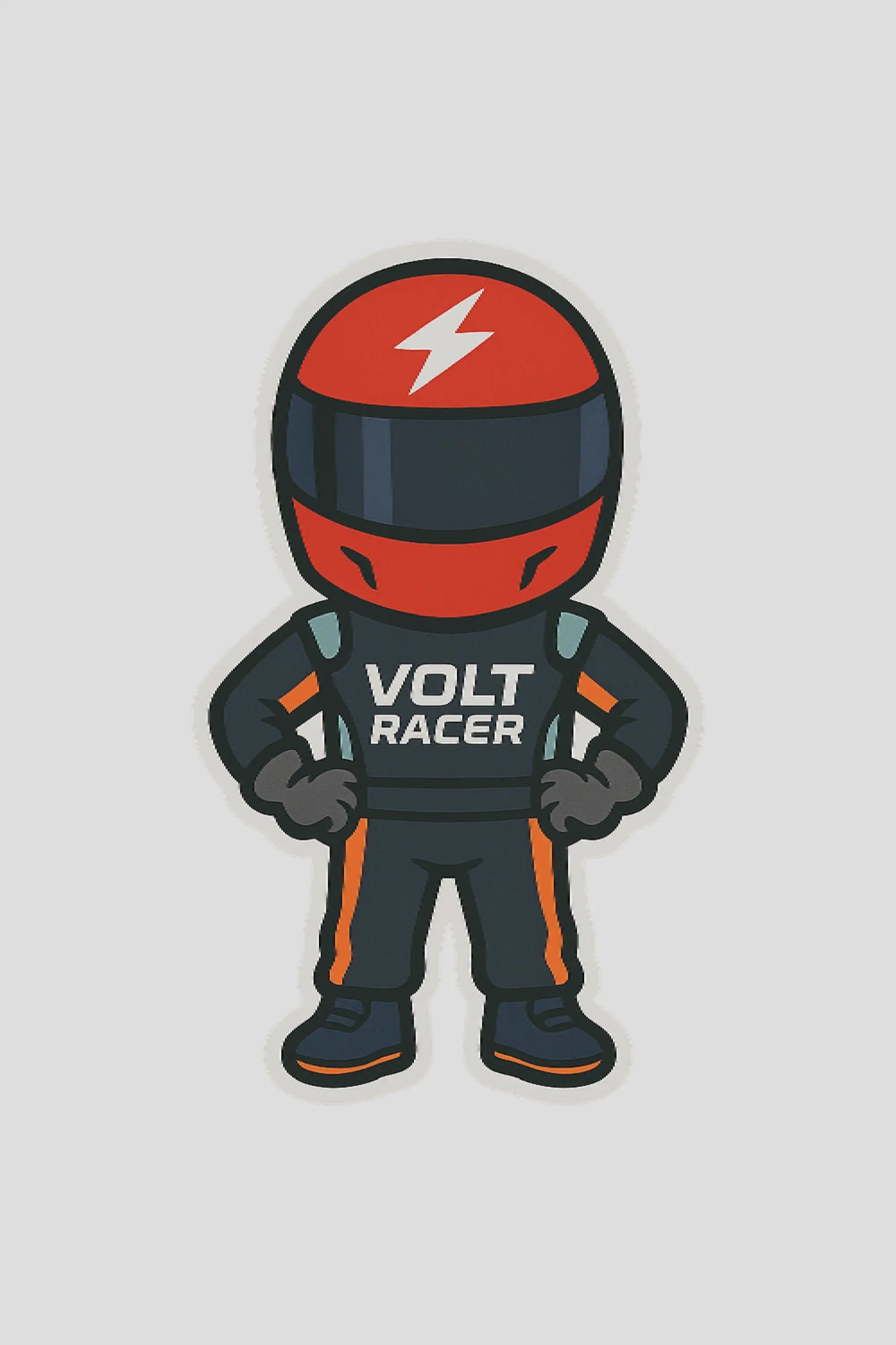 Formula 1 Racing Car Driver Sticker