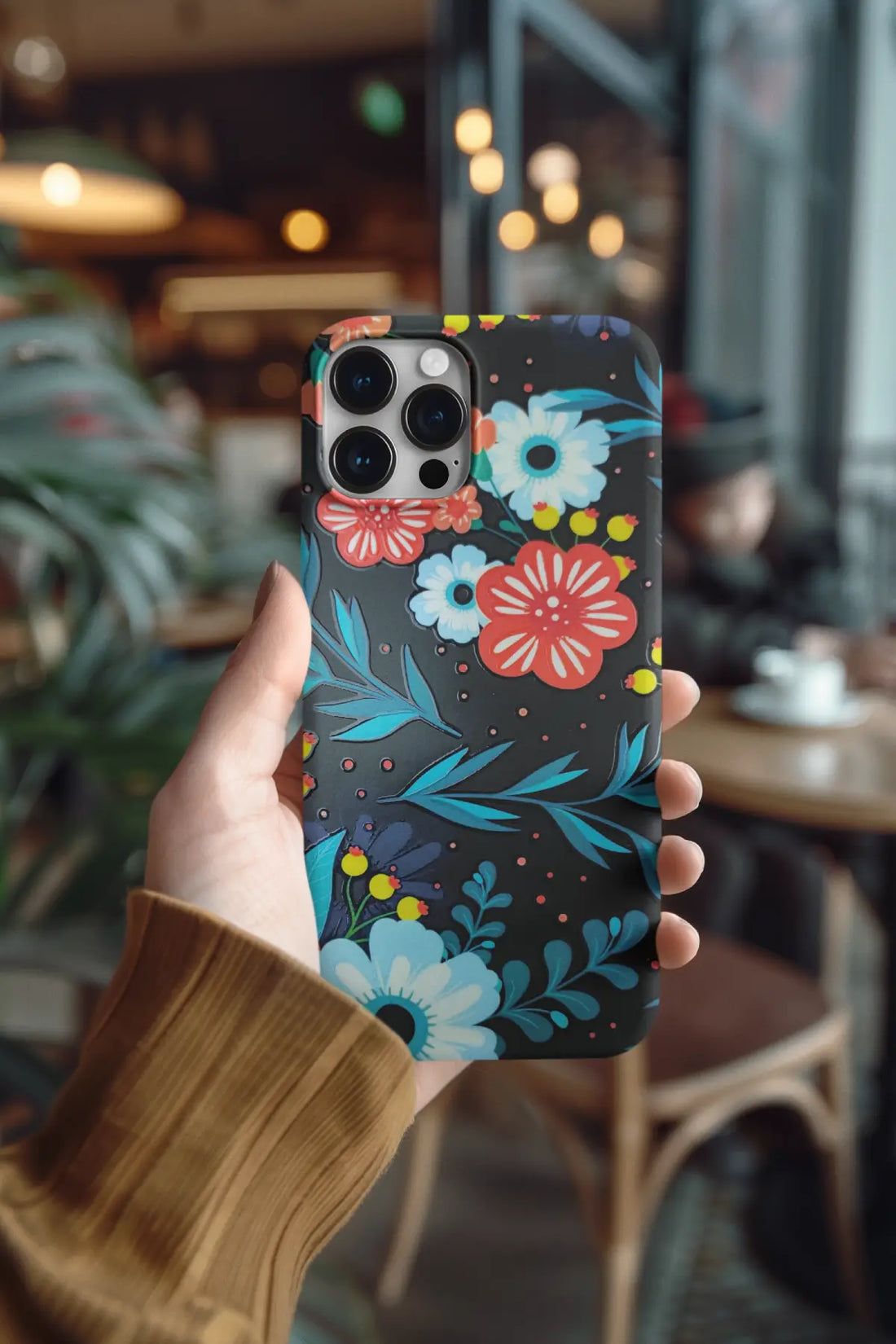 Red & White Flower Mobile Skin 1821