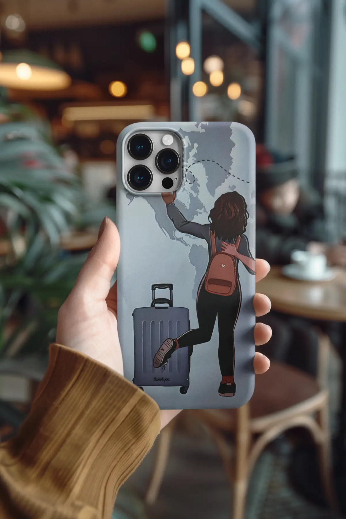 Solo Traveling Women Mobile Skin 1824