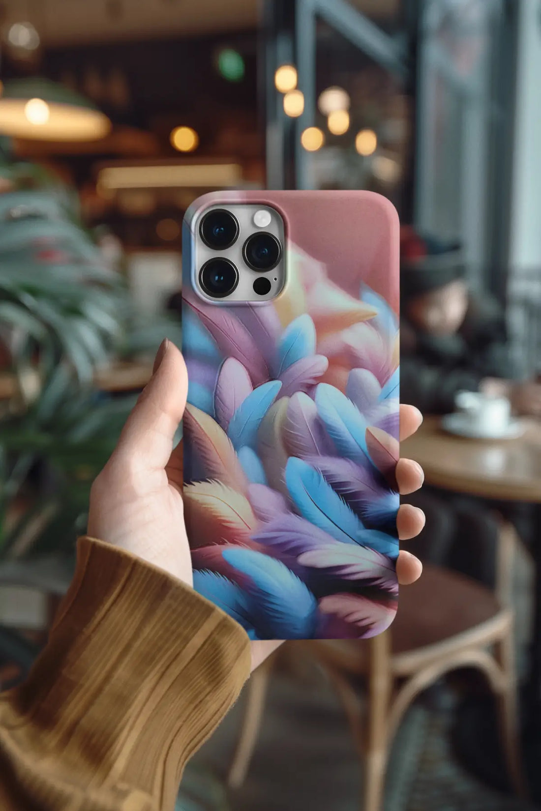 Colorful feathers Mobile Skin 2346
