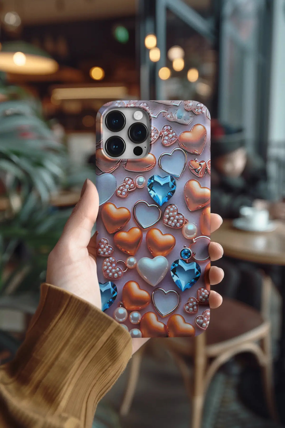 Diamond Heart Mobile Skin 1148