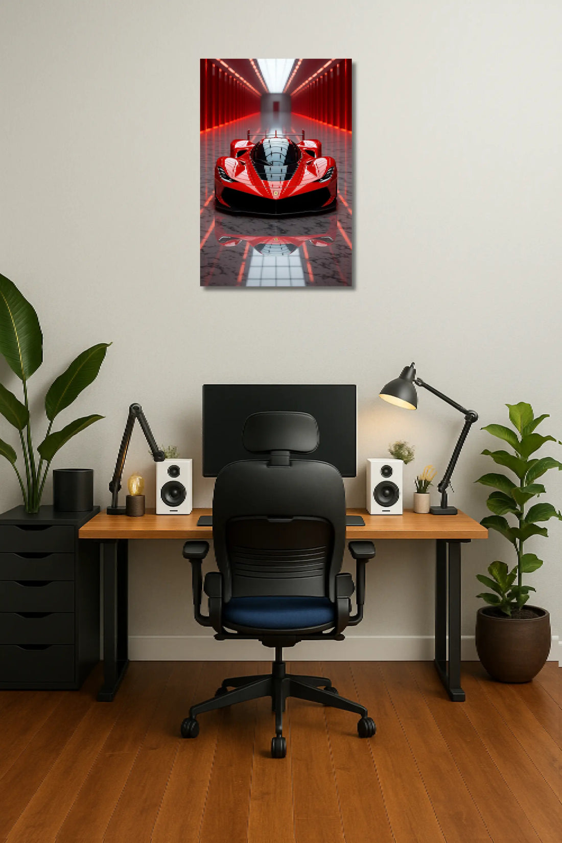 Ferrari SF90 Stradale Car Metal Poster 03