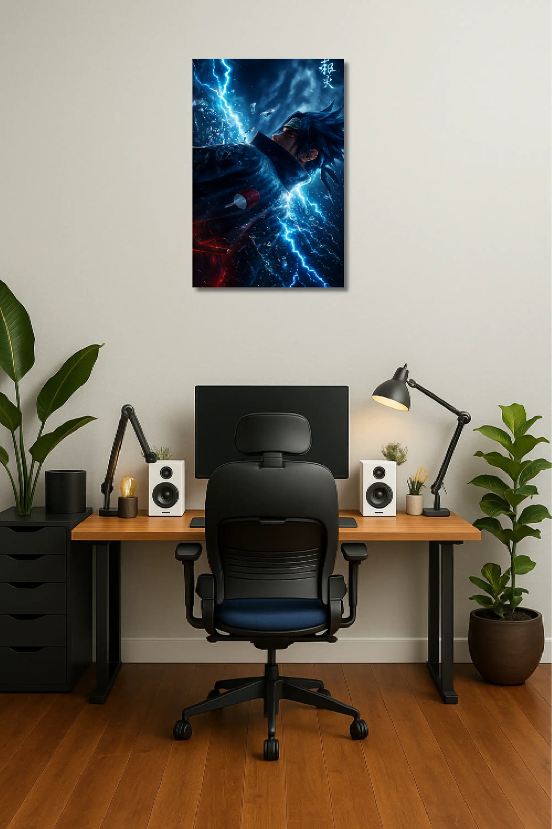 Sasuke Uchiha | Lightning Fury Metal Poster