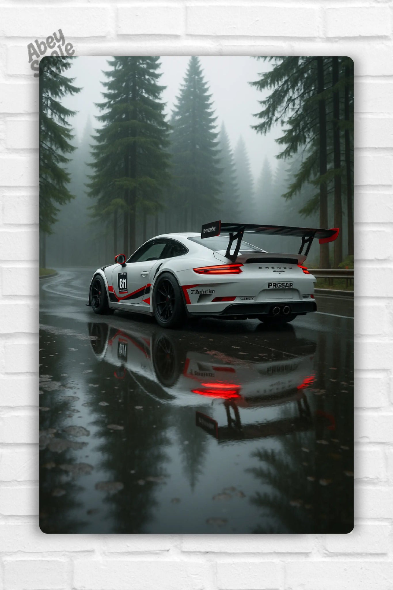Porsche 911 Car Metal Poster