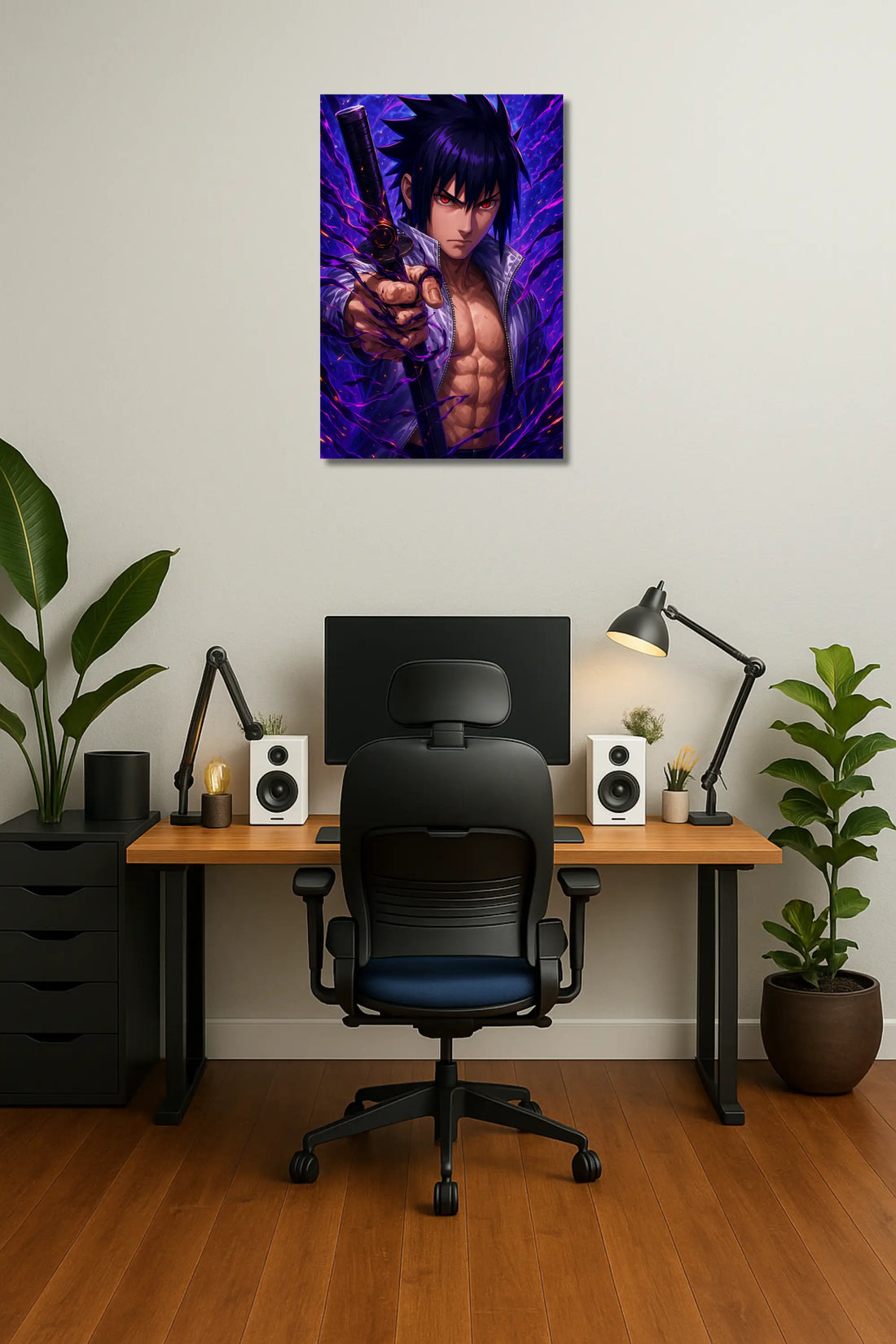 Sasuke Anime Metal Poster 001
